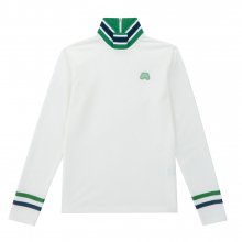 Color Point Zip-up Shirts_Green
