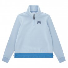 Fleece Lining Zip-up Shirts_Light Blue