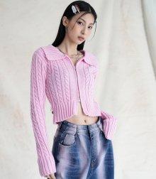 Twisted Two-way Knitwear PINK