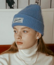 ANGORA BEANIE BLUE