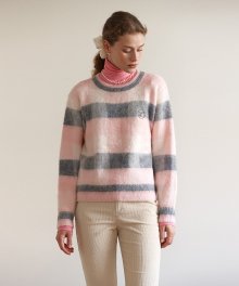 CHECK KNIT PINK