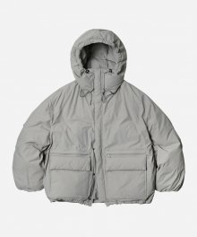 HOODED PUFFER DOWN PARKA 002 _ GRAY