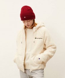 [US] 여성 9.2oz. HIGH PILE Fleece 풀집업 (CREAM) CKJA2F061CR