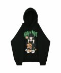 Phantom dancer heavy terry hoodie - Black