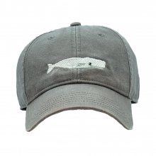 Adult`s Hats White Whale on Dark Grey