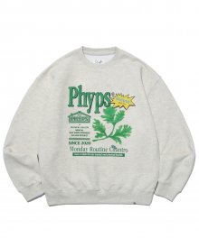 PHYPS® X HIEUTU CILANTRO CREWNECK OATMEAL