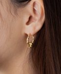 이스트인디고(EASTINDIGO) Date of birth ball earrings Gold
