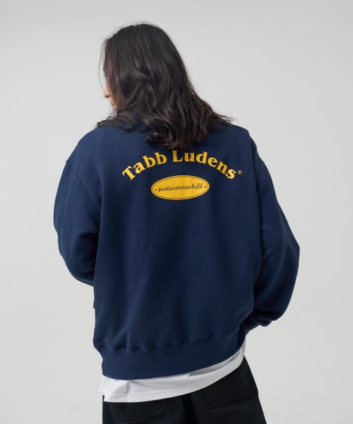 TABB Logo Half На молнии Sweatshirt_Navy
