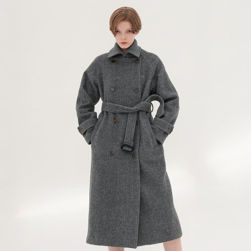 Herringbone hot sale trench coat