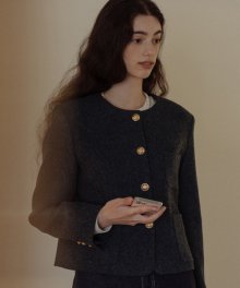 Stella wool jacket_Blue