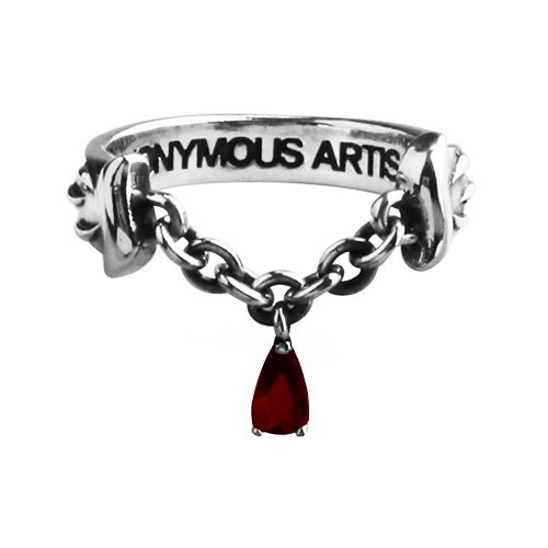 Anonymous Chain 어나니머스아티즌(ANONYMOUS ARTISAN) Blood Chain Ring - Red - 후기 | 무신사