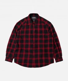 OMBRE CHECK SHIRT _ RED