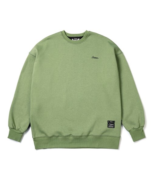 스티그마(STIGMA) 22 HALF COLOR FB OVERSIZED HEAVY SWEAT