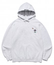 EMBROIDERY RUGBY UNIVERSITY DAN HOODIE LIGHT GRAY