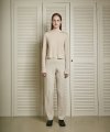 cashmere ribbed pants (oat)