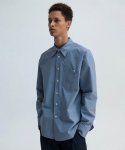 아우브아워(AUBOUR) layered pocket shirts (misty blue)