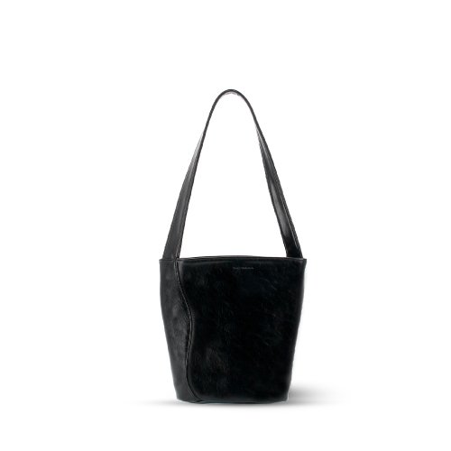 Black suede cheap bucket bag