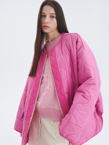 FOUR BEAUTY QUILTING JACKET_PINK
