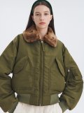 CENTAUR FUR COLLAR MA-1 JACKET_KHAKI