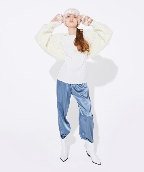 GLOSSY ШИРОКИЙ EASY PANTS_Sora