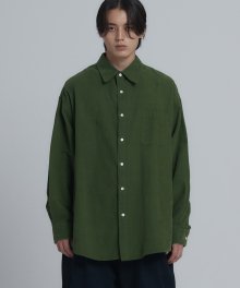 CHILLY WEATHER OVER SILHOUETTE SHIRT (FOREST GREEN CORDUROY)