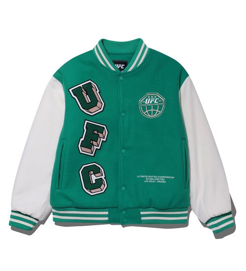 Куртка UFC Crew Relaxed Fit Wool Varsity Jacket Green U2PJT4303GN