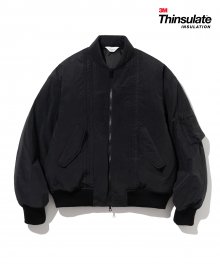 padded ma-1 blouson black