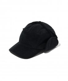 corduroy trooper hat black