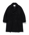 wool double coat black