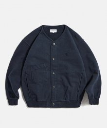 Heritage Heavy Weight Sweat Cardigan Navy