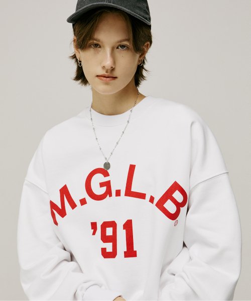 MUSINSA  MATCHGLOBE MGLB 91 Printed Sweatshirt (White)