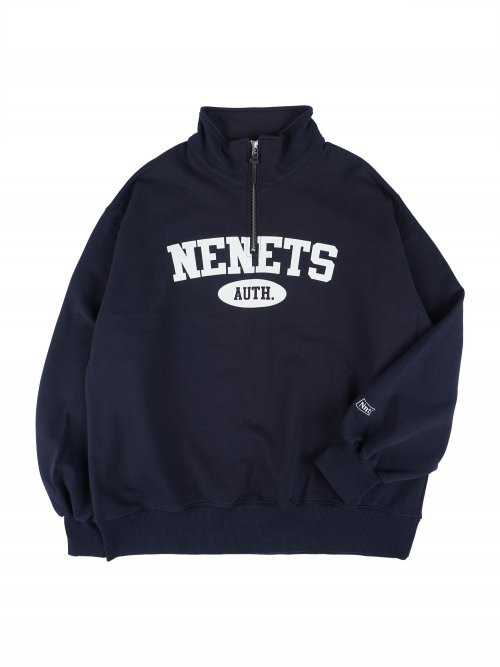 ARCH LOGO HALF ZIP-UP SWEATSHIRTS ТЁМНО-СИНИЙ