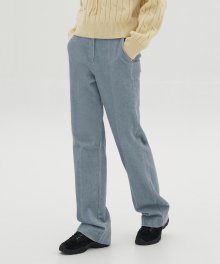 Pigment Corduroy Straight Pants - Sky blue