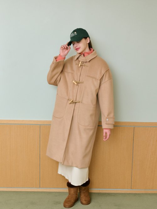 MUSINSA | SALAD BOWLS OVERSIZED DUFFLE COAT [CAMEL]