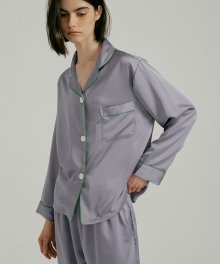 (w) Eco Silk Grey Pajama Set