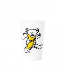 GD Dancing Bear Olde Milk-glass White