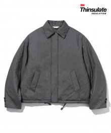 padded drizzler jacket grey