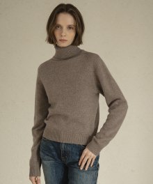 KN4215 Ranma turtleneck knit_Grayish brown