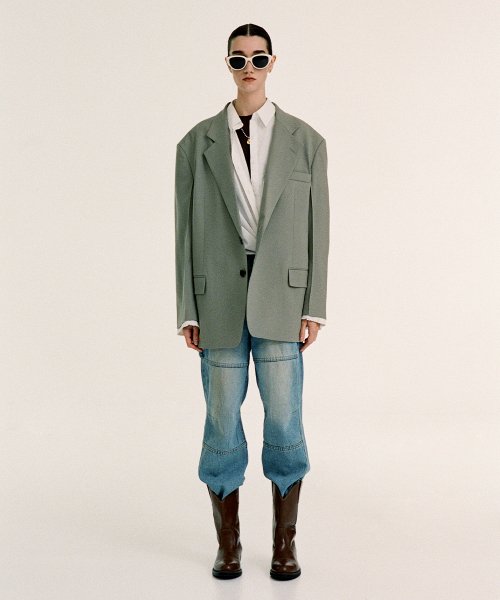 Оверсайз блейзер Noah_Light Khaki