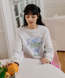 ROLAROLA X SAKI MAKE ALL SWEATSHIRT LIGHT GRAY