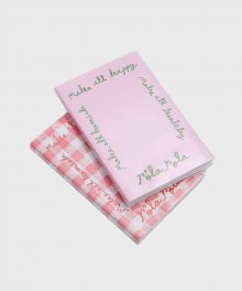 ROLAROLA X SAKI LETTERING DIARY LIGHT PINK