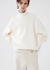 Turtle neck pullover_Ivory