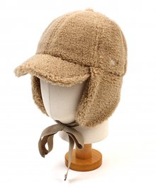 Muji Beige Fleece Earflap Cap 귀달이모자