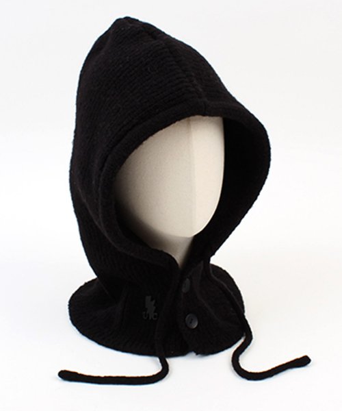 MUSINSA | UNIVERSAL CHEMISTRY Wool Knit Black Open Balaclava Balaclava