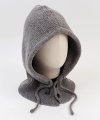 Wool Knit Gray Open Balaclava 바라클라바