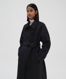 Cashmere Mac Coat - Black