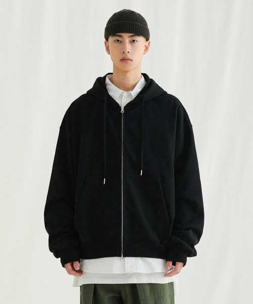 Black sweatshirt cheap zip up