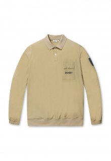 Nylon stretch Collar shirts L4TAW22241BEX