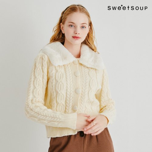 스위트숲(SWEET SOUP) 퍼트리밍 카디건(WYBGDH1) - 53,900 | 무신사 스토어