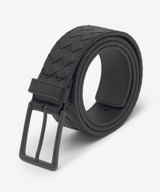 보테가베네타(BOTTEGA VENETA) 남성 인트레치아토 벨트 - 블랙 / 475599V46501000